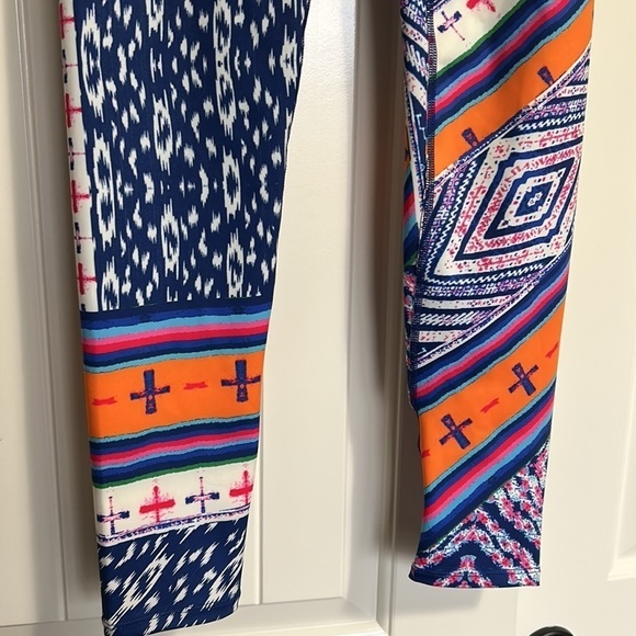 Free People Ashford Lose Control Crop Leggings Purple Orange Womens Size S - Picture 5 of 7